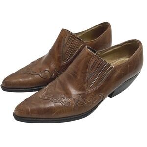 Guess Brown Western Ankle Booties